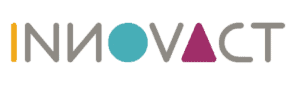 Logo d'Optima AI avec texte "INNOVACT" en couleurs modernes.