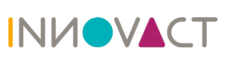 Logo d'Optima AI avec texte "INNOVACT" en couleurs modernes.
